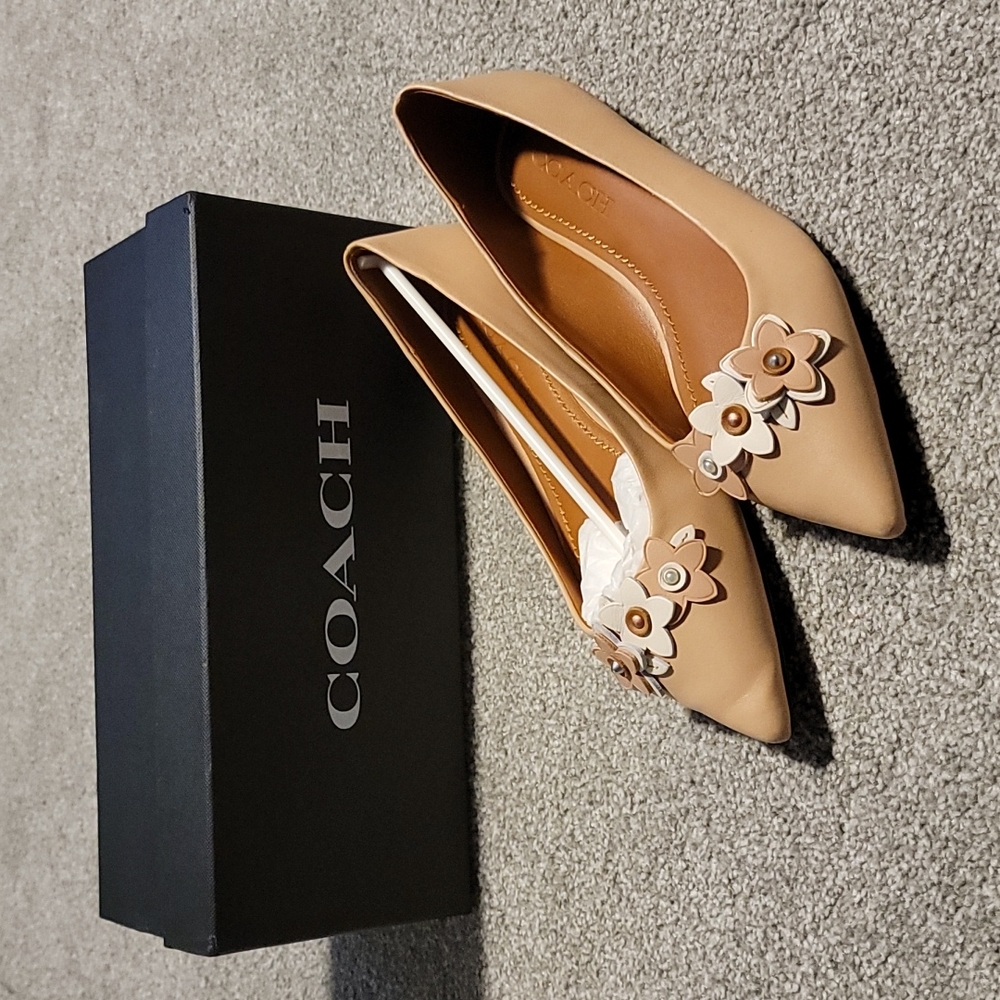 Coach Floral Applique Flat